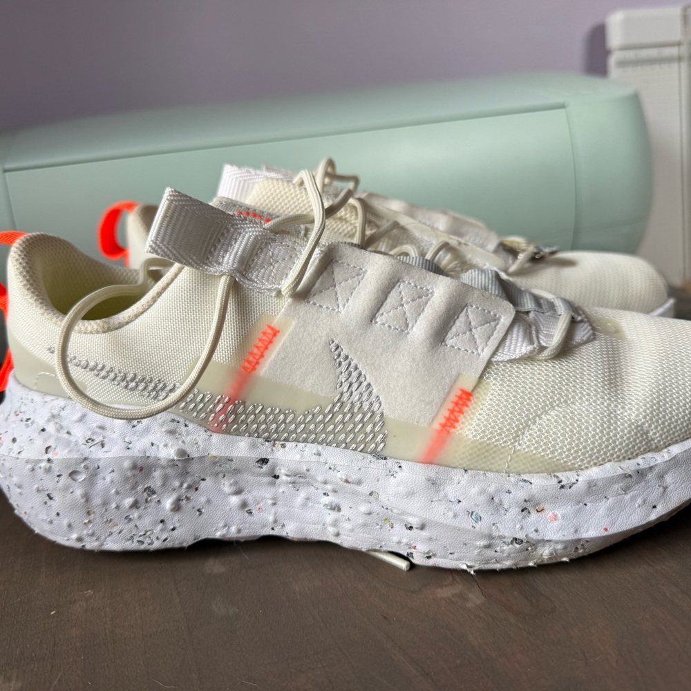 Nike White and Orange Sneakers